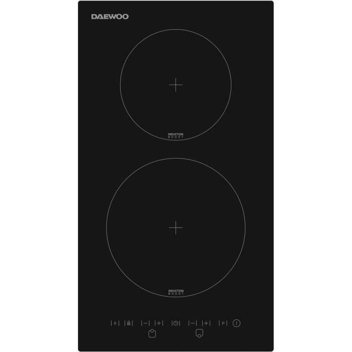 Plaque de cuisson à induction - DAEWOO - 2 foyers - 30 cm - BH3ITF25BNM - Noir