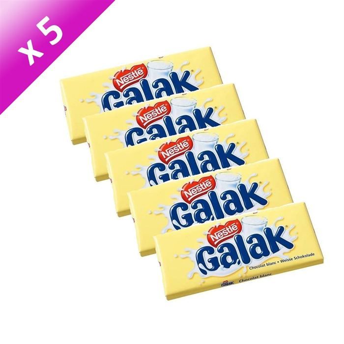 NESTLE Chocolat Blanc Galak 200g (x5) - Cdiscount Au quotidien