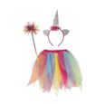 Kit de licorne multicolore - PTIT CLOWN - Accessoire déguisement adulte - Polyester - 24x18x7cm-0