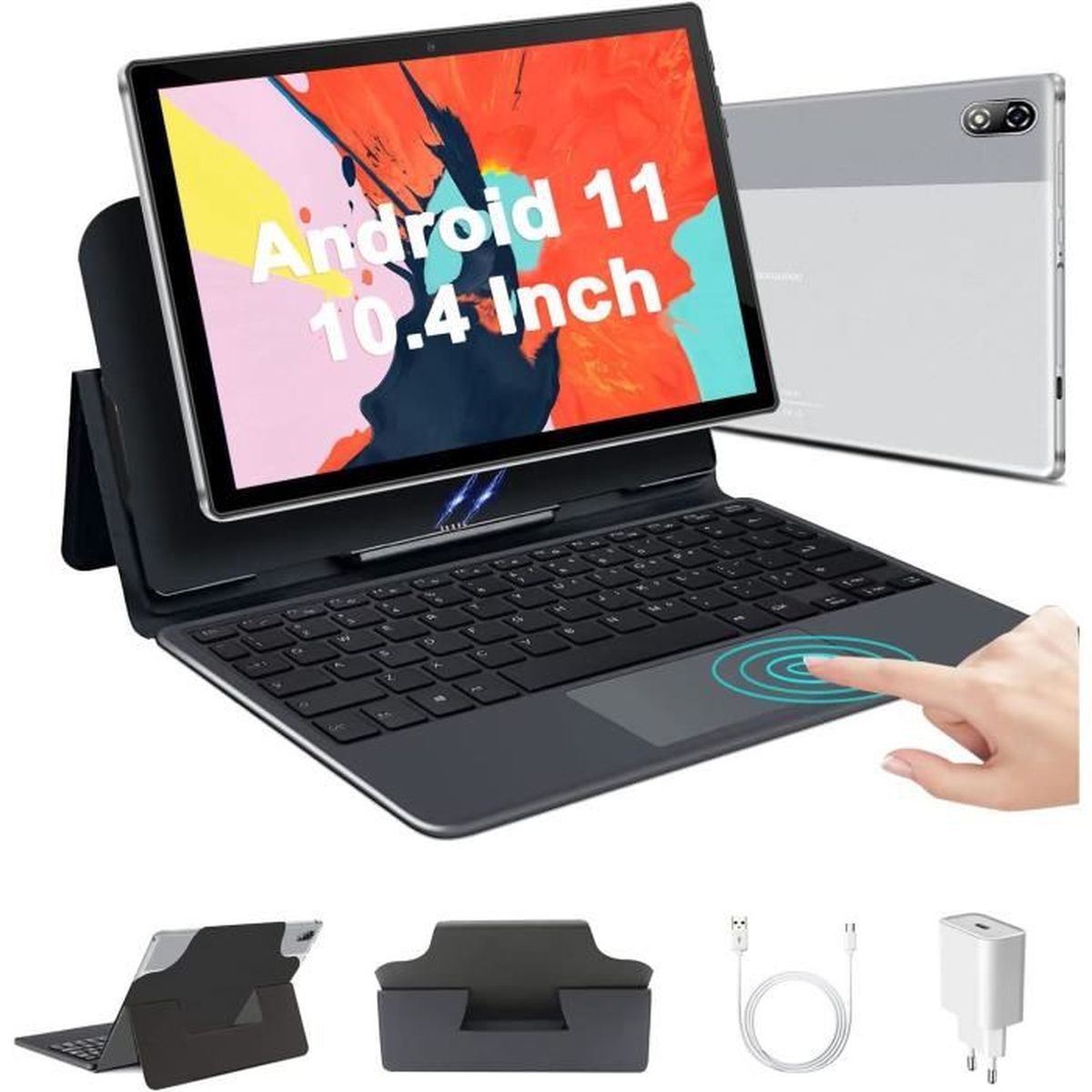 Tablette Tactile DUODUOGO S7 2K FHD 10,4 Pouces 64Go ROM+6Go RAM