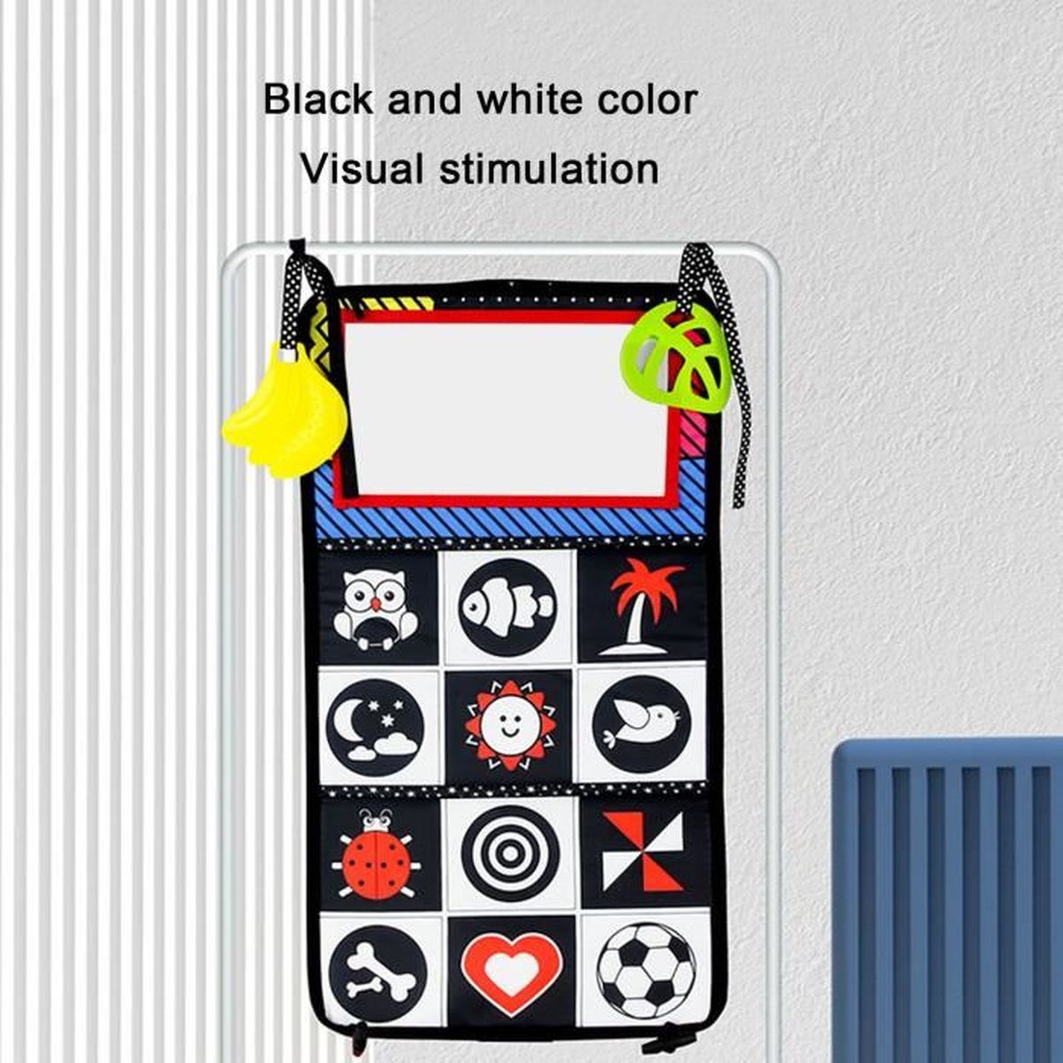 Xli Livre En Tissu Pour Bebe Avec Miroir De Sol Livres En Tissu Froisse Pour Bebe Livres Doux Pour Bebe A Contraste Cdiscount Puericulture Eveil Bebe