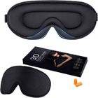 QJRRX Masque de Nuit 100% Occultant pour Hommes & Femmes, Masque de Sommeil Zero Pression-Design Ergonomique 3D,,Masque Yeux Ultra Doux