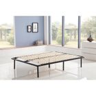 Sommier à lattes sur pieds KOSMI - 160x190 cm - 40 lattes bois multipli - Noir