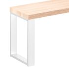 Banc de salle à manger - LAMO MANUFAKTUR - Modèle Creative - 30x160x47 cm - Bois massif - Pieds en métal noir