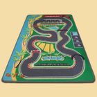 Tapis de jeu circuit de voiture - TAPITOM - 95 x 133 cm - Vert - Fibre polyamide - Intérieur