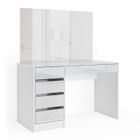 Vicco coiffeuse Sherry, Blanc Haute brillance, 120 cm