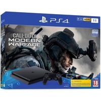 Console PS4 Slim 1To Noire/Jet Black + Call of Duty Modern Warfare - PlayStation Officiel
