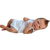 46 cm Adorable réaliste bébé Reborn doux bébé poupée bébé fille bébé fille bébé Simulation Silicone vinyle avec bandeau rose