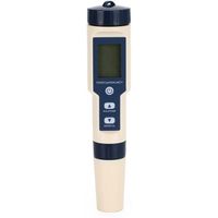 Testeur numérique PH 5 en 1 TDS-EC, teneur en sel-température, testeur de qualité de l'eau ± 0,05 pH haute précision A228