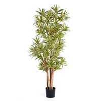 Dracaena Reflexa artificiel en pot, 1270 feuilles, vert-jaune, 150 cm - plante artificielle - dracaena décoration - artplants
