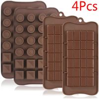 Moules À Chocolat - En Silicone - Anti-adhésifs - Pour Tablettes De Chocolats, Moules En Silicone Pour Bonbons Et Chocolats