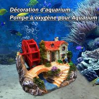 Décorations Aquarium résine avec Pompe à oxygène pour Aquarium