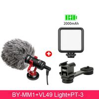 Microphone,BOYA - Micro enregistreur pour caméra, stabilisateur Zhiyun Smooth 4, un microphone adaptable sur caméra - with PT-3 VL49