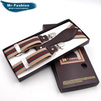 Bretelles de ceinture homme Design de confort décontracté de haute qualité Mode exquise  - Beige jiaxuan