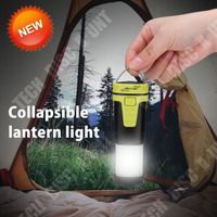 TD® Mini lampe de camping Extérieur - Lumière de tente rétractable avec crochet- Lampe travail magnétique lumière rouge et blanche
