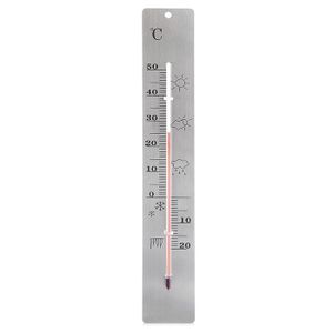 Lot De 5 Thermomètres Muraux Intérieur/extérieur – 19,5 X 4 Cm – -50°C à 50°C – Résistants Aux Intempéries – Pour Jardin, Serre, Maison, Garage