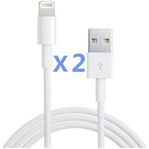 HOUSSE - ÉTUI RongLe® Lot de 2 Cables USB Chargeur Iphone 7 Plus