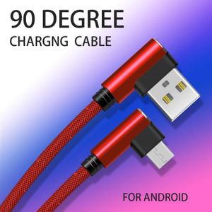 CHARGEUR TÉLÉPHONE Cable Fast Charge 90 degres Micro USB pour 