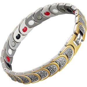 BRACELET - GOURMETTE Bracelet Titane 4 Elements avec boite-cadeau d'out