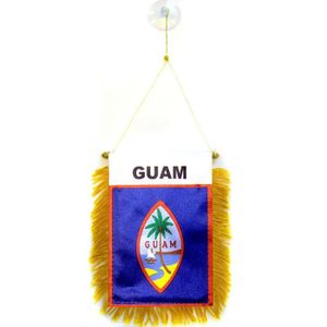 GUIRLANDE NON LUMINEUSE Fanion Guam 15x10cm - américain Spécial voiture