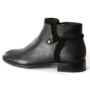 NOIR BOTTINES CHELSEA CUIR CUIR CHELSEA FEMMES FEMMES BOTTINES xhrsCtQd