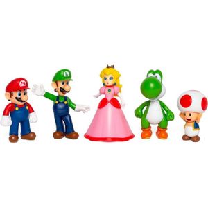 FIGURINE - PERSONNAGE Coffret Figurines Mario et ses Amis - JAKKS - Supe