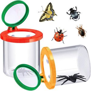 iplusmile Boîte de visionneuse d'insectes – Boîte Loupe à Insecte Cage  d'observation de coléoptères - Nature Attrape Insectes Outil éducatif