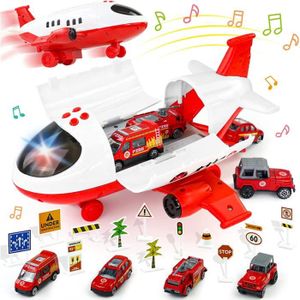 Avion Jouet enfant 3 5 7+ ans garcon Jouet Transporteur de Voiture Ensemble  avec mini Voitures,1 pièces Hélicoptère,cadeau de Noël - Cdiscount Jeux -  Jouets