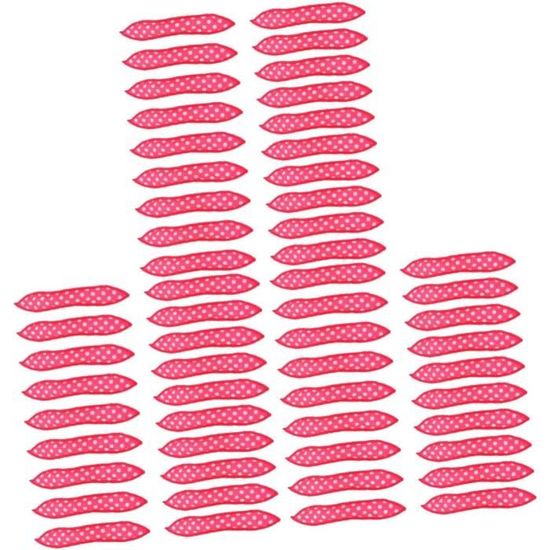 Lot De 8 Bigoudis Souples En Mousse Rose - 4 De 14 Cm Et 4 De 18 Cm - Pour Boucles Naturelles