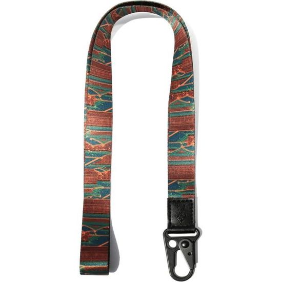 Porte-clés Tour De Cou PORSCHE Motorsport Noir Et Rouge Fermoir En