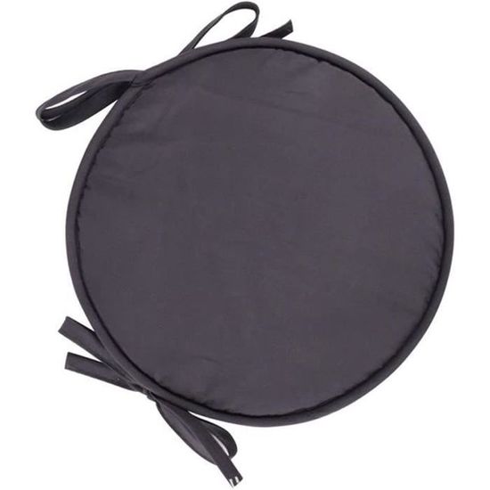 Galette De Chaise Ronde - Lot De 4 - D 38 Cm - Gris Clair