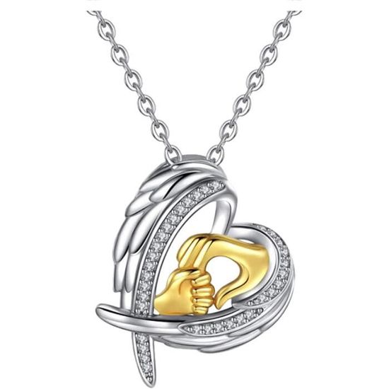 Collier colibri en argent sterling 925 avec pendentif colibri et colibri - Cadeau pour femme et fille - Maman - Amoureux de colibris Collier colibri en argent sterling 925 avec pendentif colibri et colibri - Cadeau pour femme et fille - Maman - Amoureux de colibris