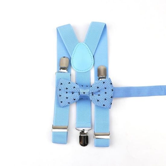 Lot Nœud Papillon Et Bretelles Unisexe – Largeur 2,5 Cm, Polyester, Réglable, Pour Mariage Ou Cadeau