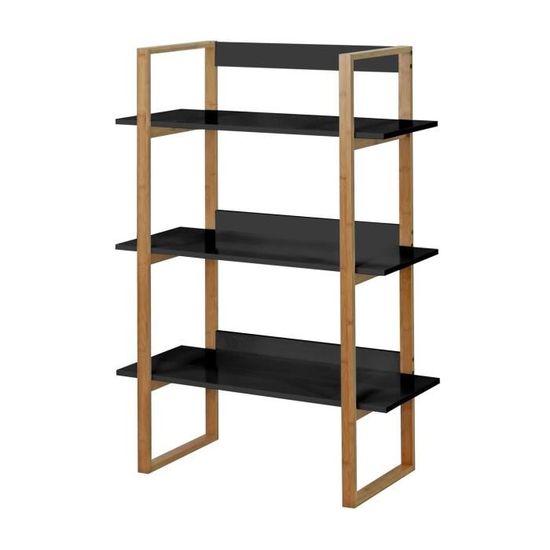 Etagere Bambou 3 Niveaux Noire Casame 32 Cm Achat Vente Meuble Etagere Etagere Bambou 3 Niveaux Cdiscount