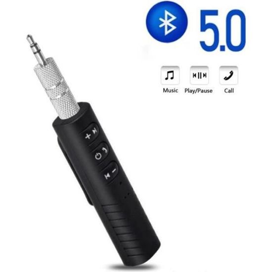 Ototon® Récepteur Bluetooth 50 Voiture Aux 35mm Jack Adaptateur Audio sans  Fil Autoradio Kit Mains Libres avec Micro Intégré 32a68a - Achat / Vente  kit bluetooth téléphone Ototon® Récepteur Bluetooth - Cdiscount