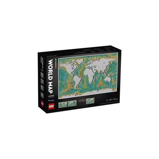 LEGO® Art 31203 La Carte du Monde LEGO Cdiscount Jeux Jouets