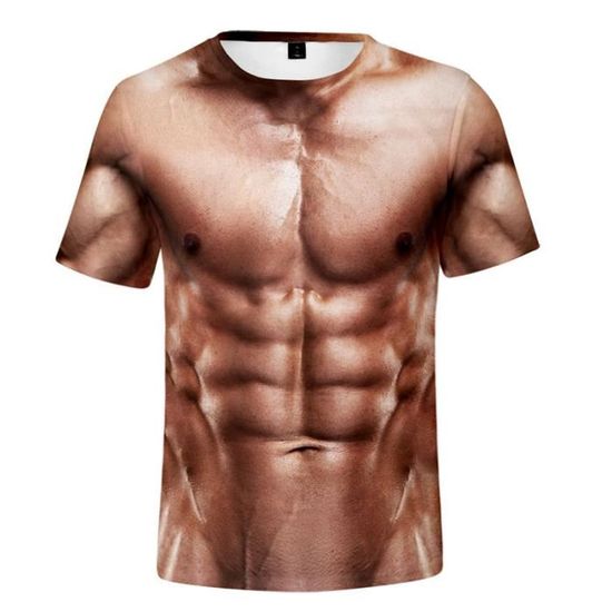 DEELIN Homme Nouveau Mode Créatif Impression 3D Tees 3D Inondé Imprimé  T-Shirt À Manches Courtes O-Cou Top Blouse Bière Festival T-Shirt :  : Mode
