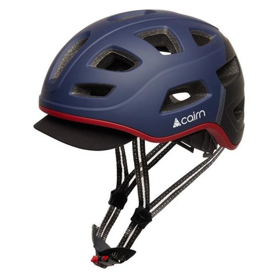 Casque de velo Cairn Quartz avec LED USB Mat Patriot Taille 58 62 cm Cdiscount Sport