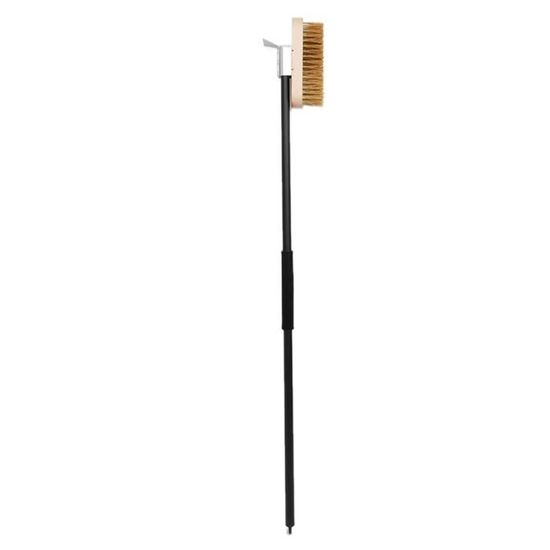 Brosse Four à Pizza 53 Cm Acier Inoxydable Poils Laiton - Nettoyage Pierre Pizza Barbecue Extérieur
