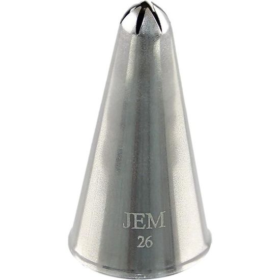 Jem Nz26 Douille Etoile Fermée, Acier Inoxydable, Argent, 2 X 2 X 3.5