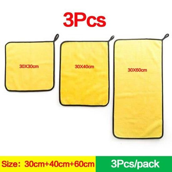 Lot De 20 Chiffons En Microfibre - Pour Lavage Auto, Polissage Et Séchage - Tissu Doux Et Absorbant - Marque SOL