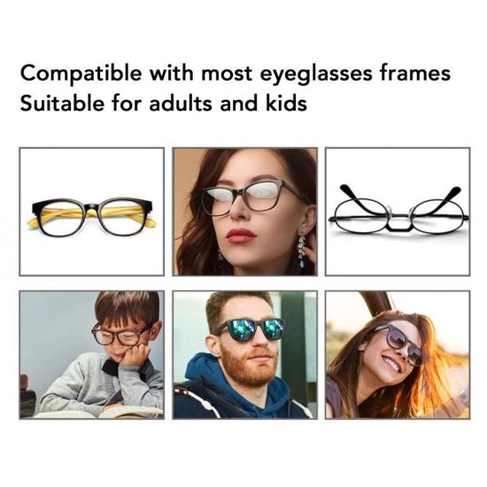 Zerodis Plaquettes de nez adhésives pour 20 paires de plaquettes nasales en Silicone