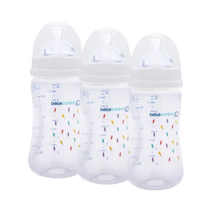 BEBE CONFORT Lot de 3 Biberons Maternity 270ml - Indians Blanc