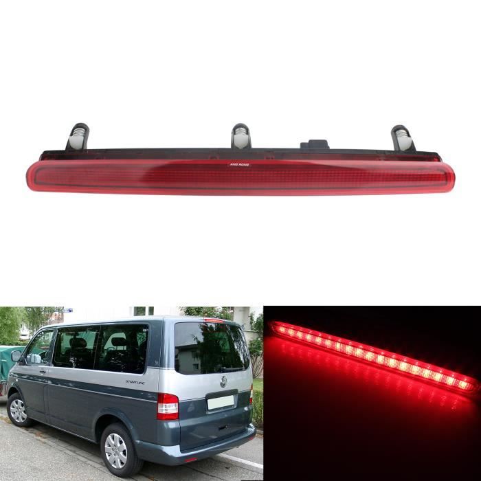 Pour VW T5 TRANSPORTER MULTIVAN V 2003-2015 feu de frein Stop supplementaire Rouge LED Lamp