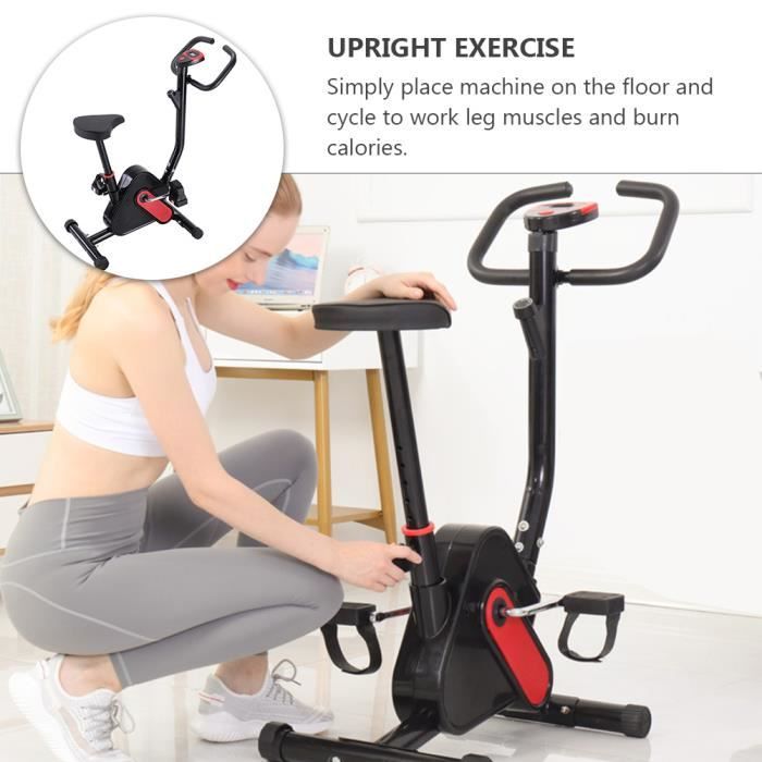 Vélo d’appartement pliable (Noir rouge)