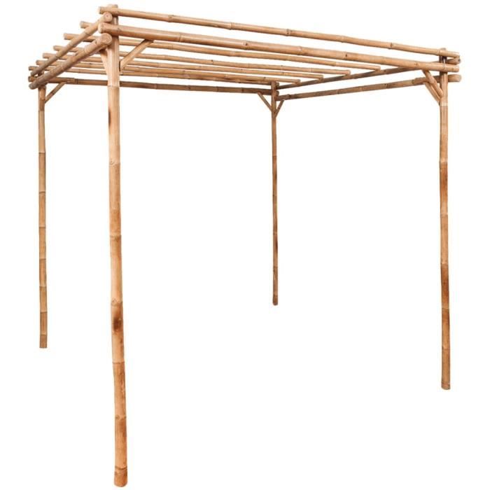 Luxueuse Magnifique Pergola de jardin - Jardinière Décor Arche à Rosiers - TONNELLE DE JARDIN Barnum pavillon Pergola Bambou ®PMXIVI