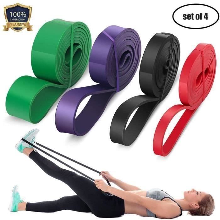 CSWEIYA Bandes de Résistance Bandes D'entraînement avec 3 Niveaux de Résistance Bandes d'exercice Premium pour Jambes et Hanche Yo