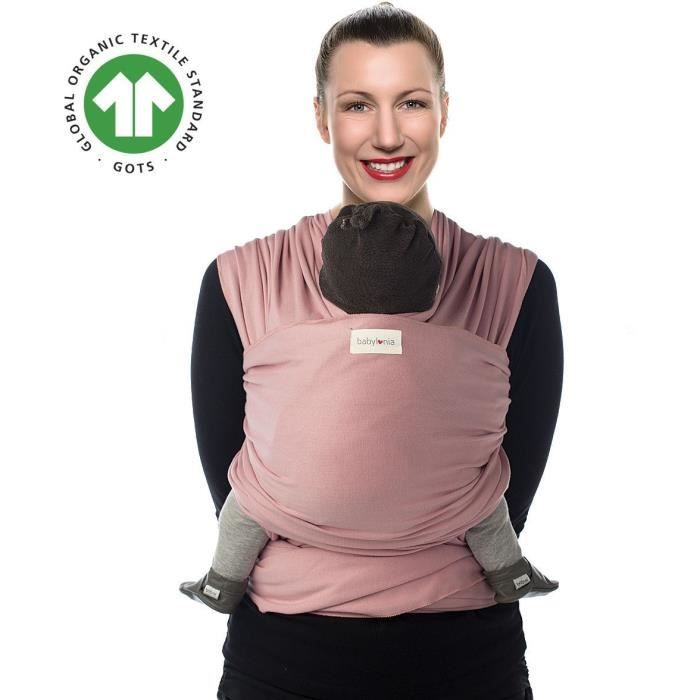 Babylonia – Tricot-Slen Organic – Echarpe de Portage – Soft pink