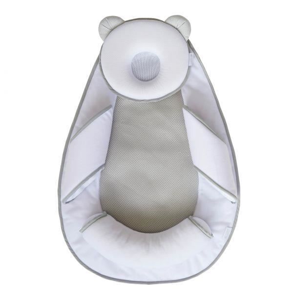 CANDIDE Cale tête Panda Pad Air+ - Blanc et gris