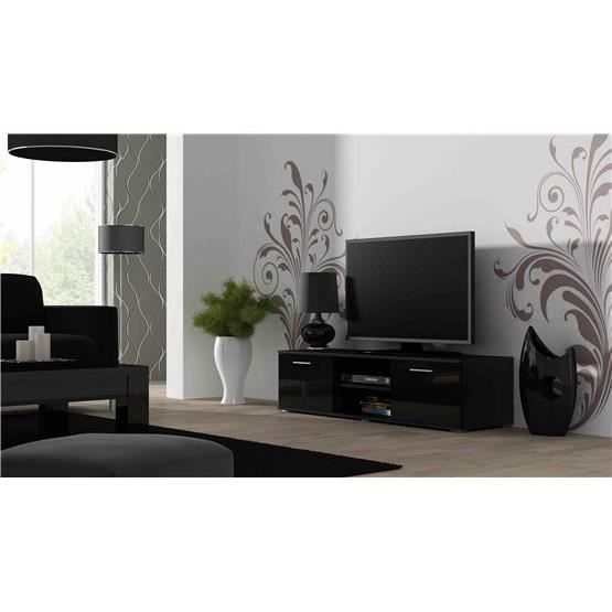 Meuble tv design SANO 140 CM noir